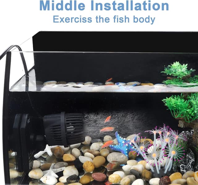 Detalle de hygger 7875LPH Aquarium Wave Maker Pump (12W) with strong magnetic suction base