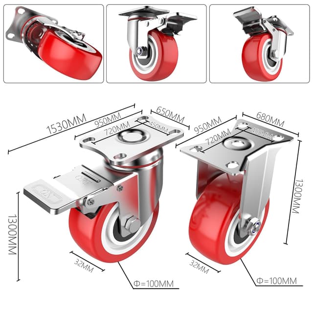 Thumbnail 5 de Deutnart Transportrollen 100 mm, 700 kg