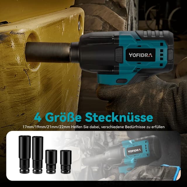 Thumbnail 6 de Yofidra Akku-Schlagschrauber 1700 Nm