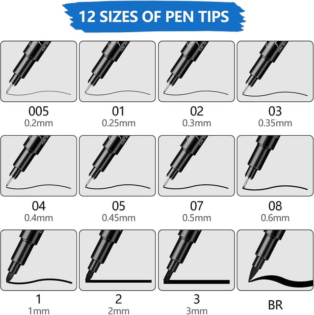 Thumbnail 1 de OFFCUP Bolígrafos de Dibujo 12 piezas