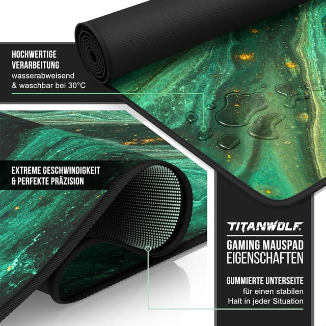 Detalle 1 de Titanwolf XXXL Mauspad 1200x600 mm