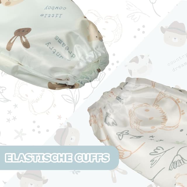 Thumbnail 3 de Little Dimsum Lätzchen mit Ärmeln im 2er-Set – wasserdicht, abwaschbar und verstellbar (6–36 Monate)