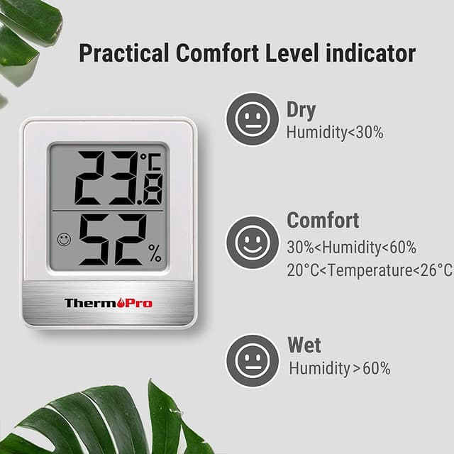 Detalle de ThermoPro TP49W-3 digital mini hygrometer