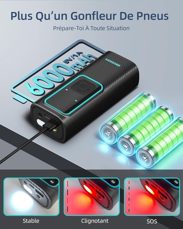 Thumbnail 4 de EBOSSOM Compresseur À Air Portatif 10,3Bar