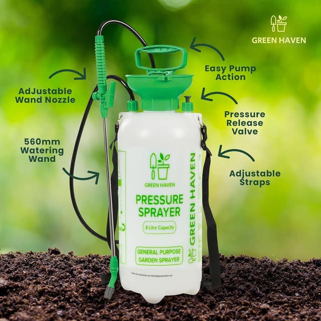 Thumbnail 6 de Green Haven 8 Litre Garden Pressure Sprayer