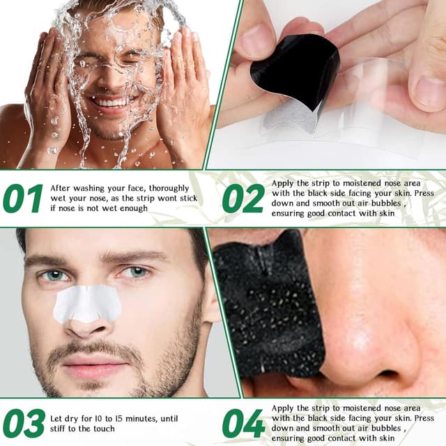 Thumbnail 5 de Tiras Nasales Carbón 80 unidades para poros 👃