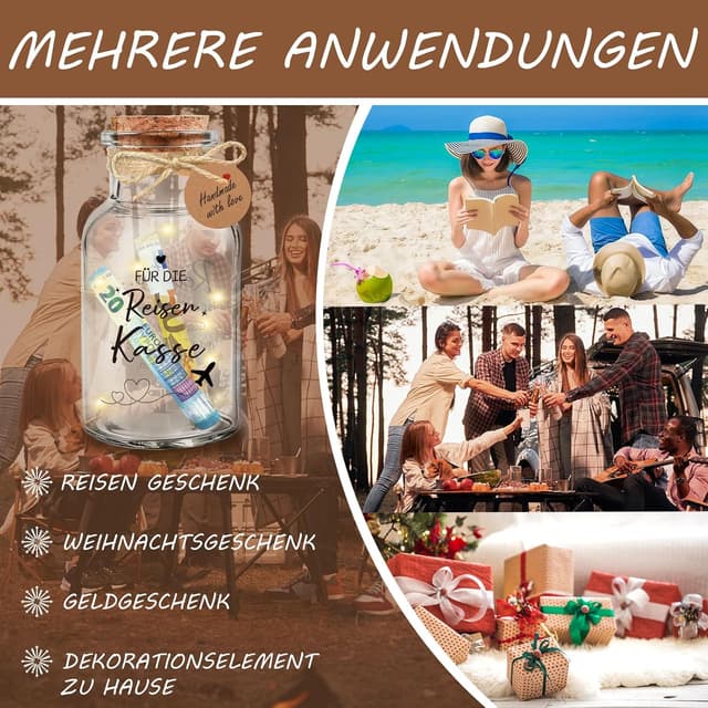 Detalle 1 de TUZELIYA Reisekasse LED Flaschenlicht