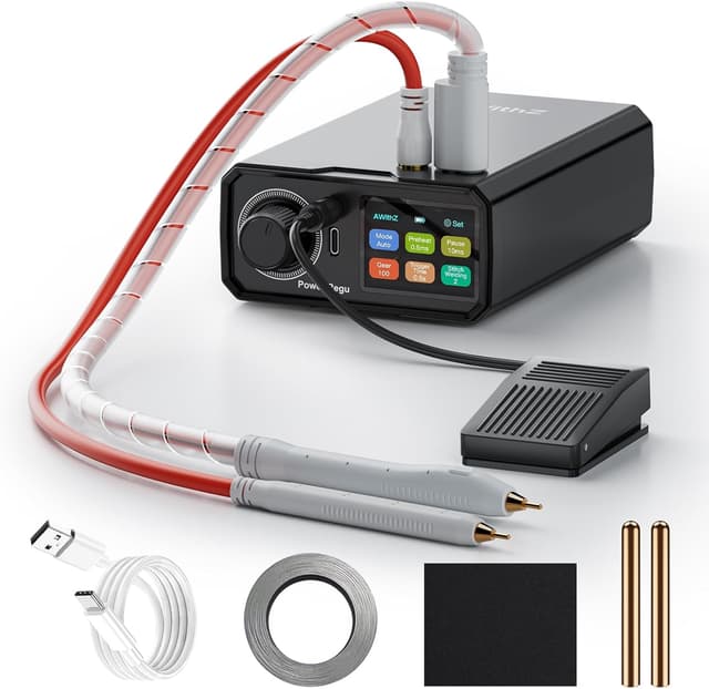 Detalle de AWithZ Spot Welder 10000mAh, Dual Pulse