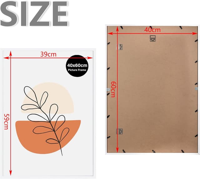 Detalle 2 de KAIWIN 2er Set Bilderrahmen 40x60 cm