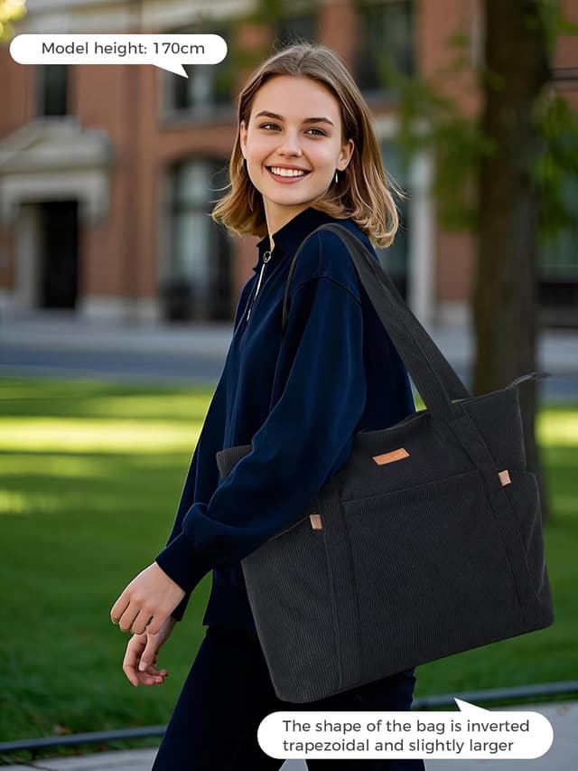 Detalle 2 de Lekespring Cord Tasche Damen 23 Liter