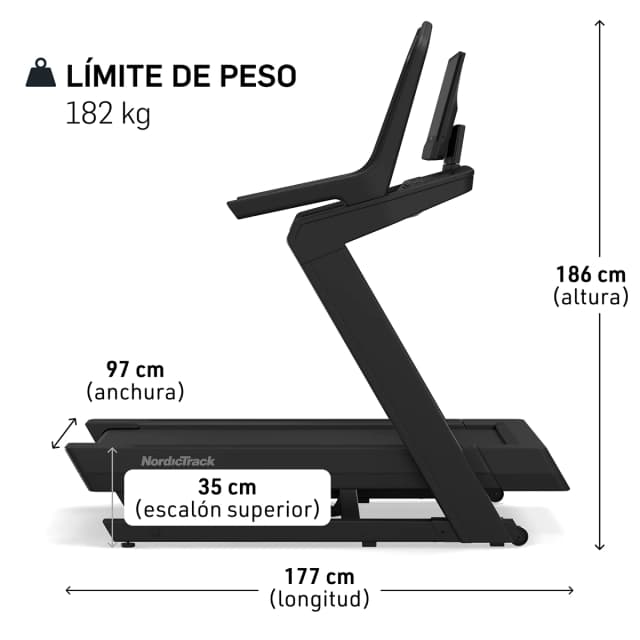 Detalle 2 de Nordictrack X24 cinta de correr 24 km/h