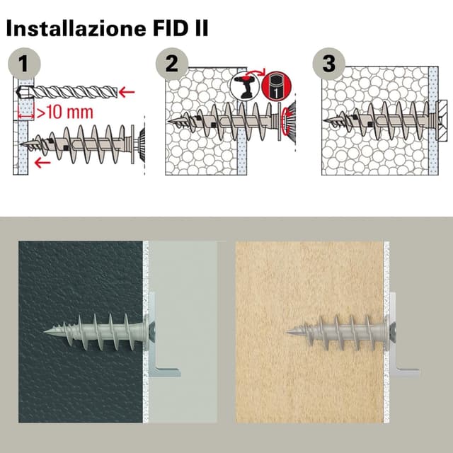 Detalle de Fischer FID II 50 mm chevilles isolantes