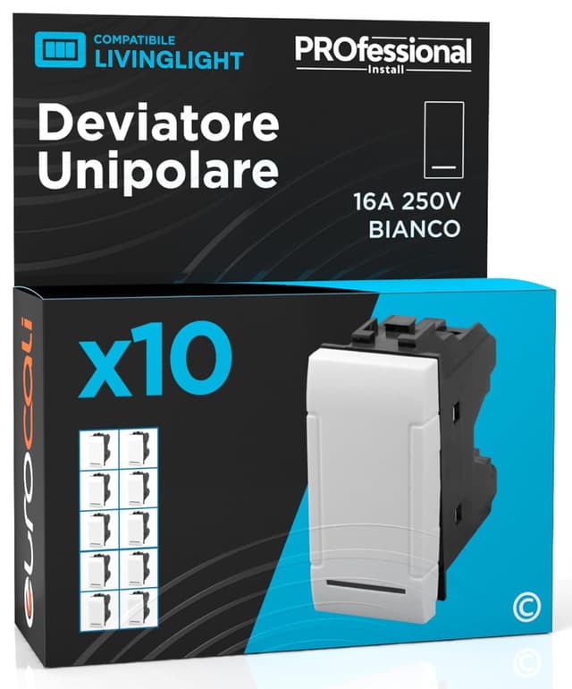 Thumbnail 6 de Deviatore unipolare 16A 250V antracite
