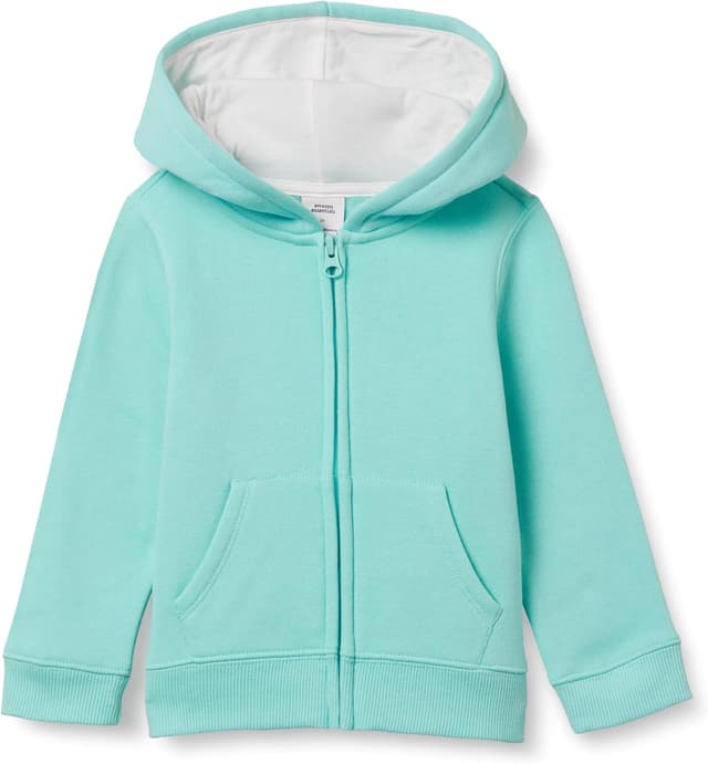 Detalle de Amazon Essentials Mädchen Fleece-Kapuzenpullover mit Reißverschluss