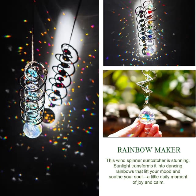 Thumbnail 1 de Sun Catcher Crystal 47 cm wind spinner