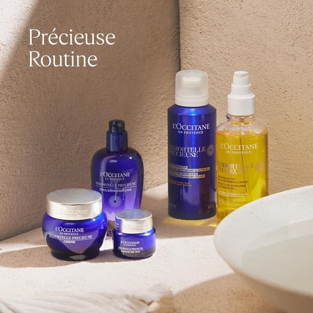 Detalle 2 de L’Occitane Reinigungsöl Immortelle Précieuse (200 ml) – für erste Altersanzeichen