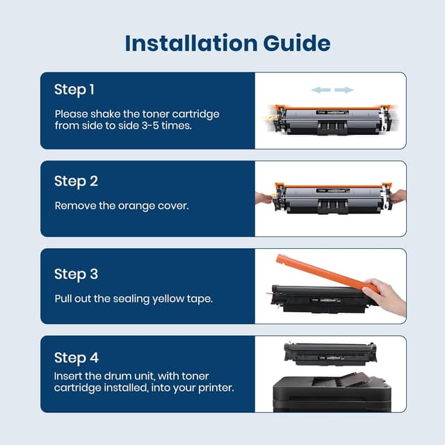 Detalle 2 de 220X 220A Toner Cartridges Compatible for HP (With Chip) – 4-Pack Black, Cyan, Yellow & Magenta for Colour LaserJet Pro