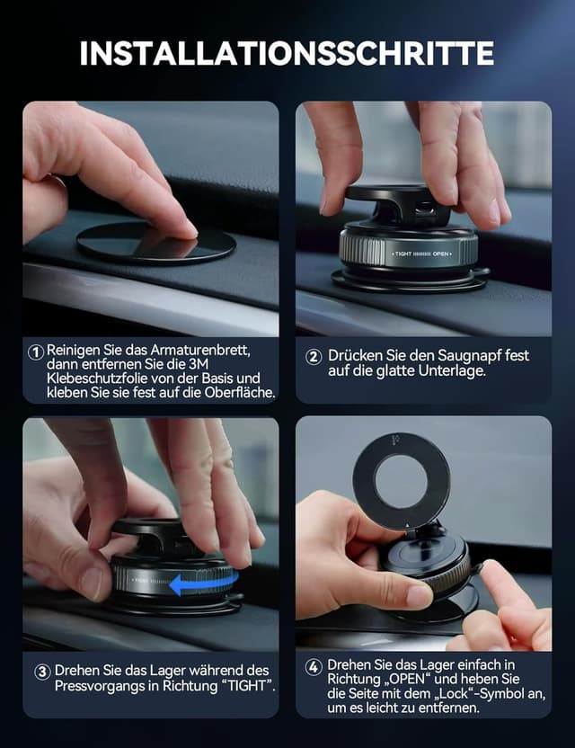 Thumbnail 4 de JOYROOM Vakuum Magsafe Autohalterung 360°