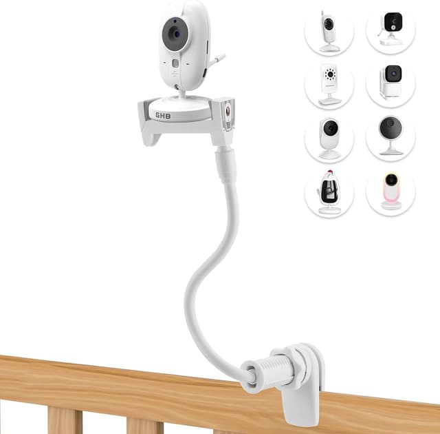 Detalle de Suglade baby monitor holder – universal, flexible 1/4 screw mount compatible with many mainstream baby cameras