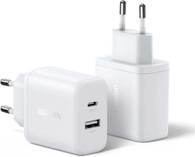 Imagen de UGREEN Cargador USB C GAN 20W 2-Pack ⚡ Compatible iPhone y Galaxy en OfertitasTOP
