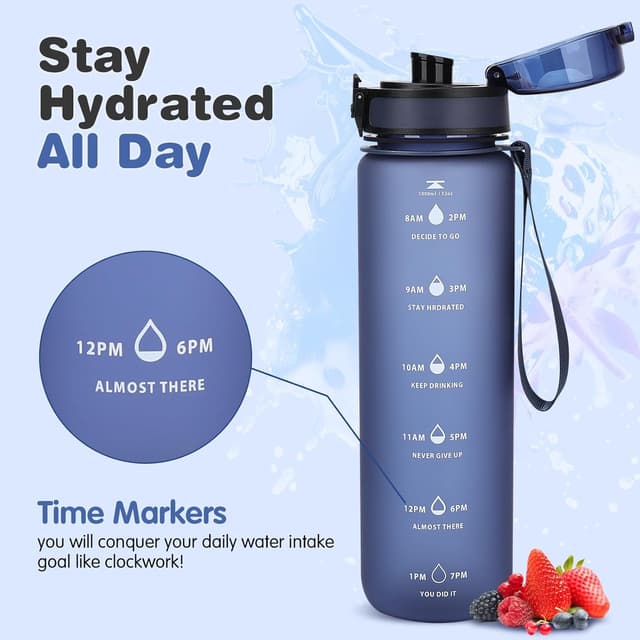 Thumbnail 1 de Gobravio 1L leakproof sports water bottle