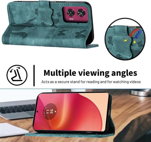 Detalle 2 de Motorola Edge 50 Fusion Klappschutzhülle 6,7 Zoll