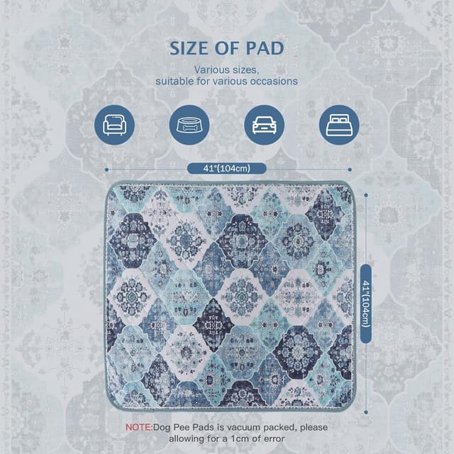 Thumbnail 6 de IEUUMLER Washable Dog Pee Pads 2 Pack