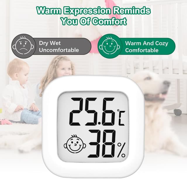 Thumbnail 5 de Lot de 5 thermomètres d'humidité LCD