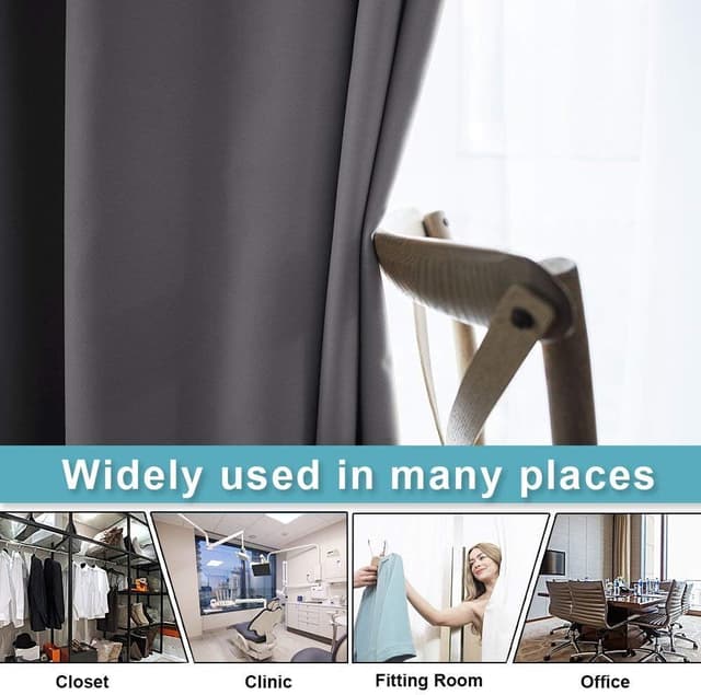 Detalle de PONY DANCE tende oscuranti con doppia camera/isolanti per interni (1 pannello) grigio, 304 x 243 cm