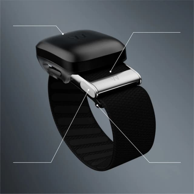 Detalle de WHOOP MG Life Schwarz – Fitness- & Lifestyle-Tracker ohne Display mit EKG-Funktion