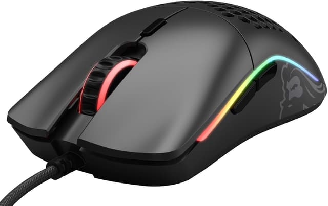 Detalle de Glorious Model O- (Minus) Compact Wired Gaming Mouse (58g) — Honeycomb RGB, PixArt 3360, Ambidextrous