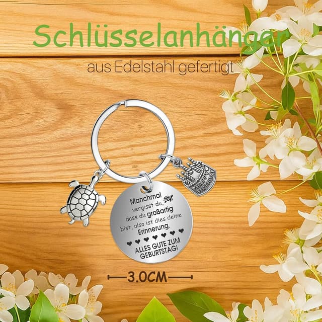 Thumbnail 4 de Farbeele Sonnenblumen-Schildkröte Schlüsselanhänger