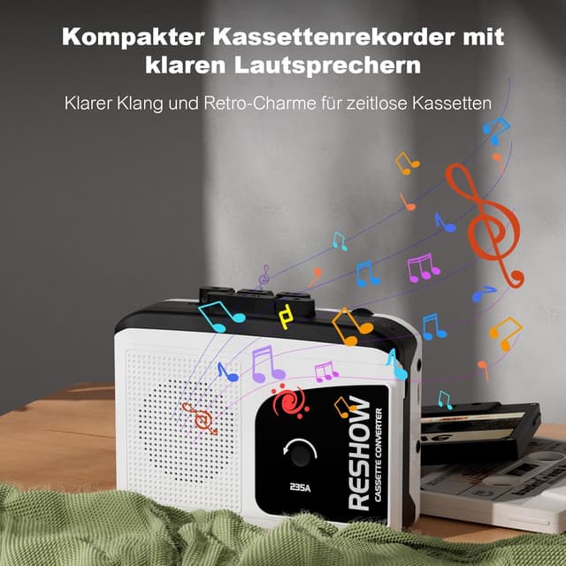 Thumbnail 4 de Reshow Lettore a cassette portatile 📼