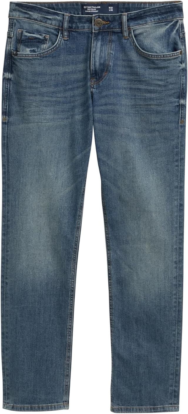 Detalle 2 de TOM TAILOR 1045908 Marvin Straight Jeans da uomo: comodi e versatili