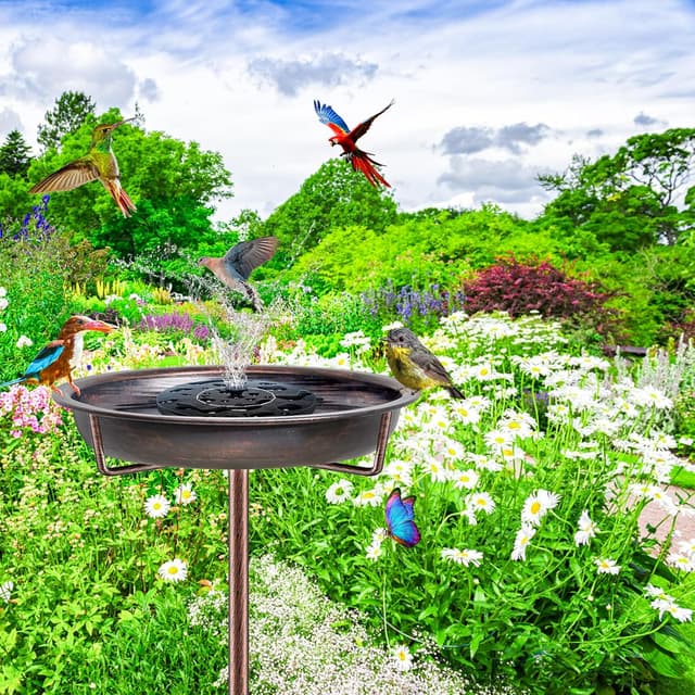 Detalle de KHayRovies metal bird bath 36.2 inch