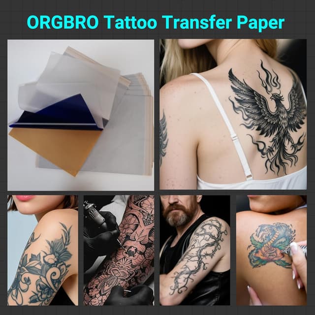 Detalle 2 de ORGBRO X8 Tattoo Transfer Paper (100 sheets, A4, 4-layer thermal stencil paper)