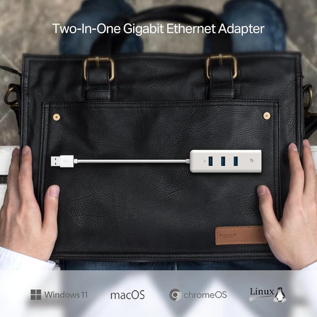 Thumbnail 2 de TP-Link UE330 USB 3.0 Gigabit Ethernet Adapter 🖥