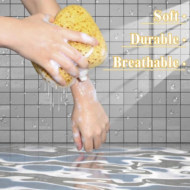 Thumbnail 4 de Natural Sea Sponge 4-pack Exfoliating Shower Sponges