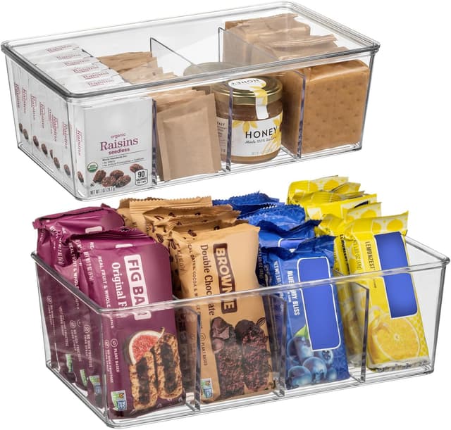 Detalle de ClearSpace Pantry Storage Bins 2 Pack