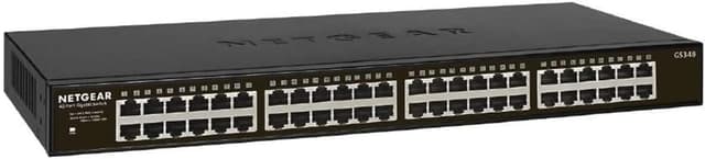 Detalle de NETGEAR GS348-100EUS 48‑Port Gigabit Network Switch (Plug-and-Play, Silent)