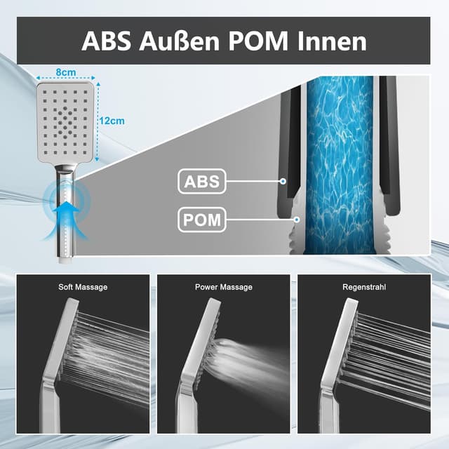 Detalle 1 de Görbach Colonna Doccia Inox 70 cm Tre Getti