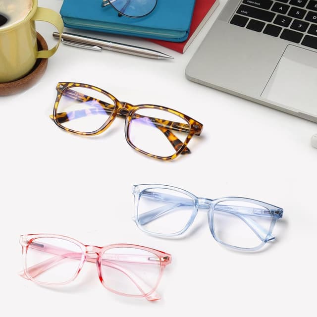 Thumbnail 6 de Kerecsen 3 Pack Reading Glasses with Blue Light Blocking & UV400 Lenses – Lightweight square frames