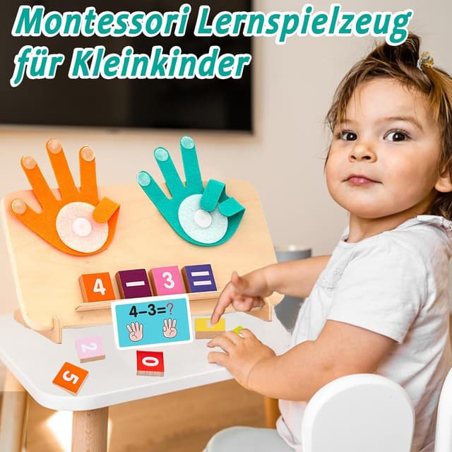 Detalle 2 de DQMOON Montessori Lernspielzeug Zahlen ab 4