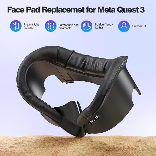 Detalle 2 de VZNEK Face Cover Pad Oculus Quest 3