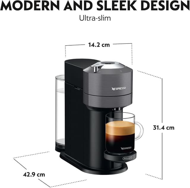 Thumbnail 4 de De'Longhi Nespresso Vertuo Next EN120.GY 6 sizes