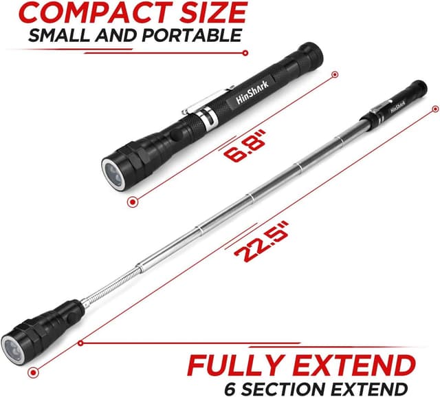 Thumbnail 3 de Hinshark Telescopic LED Magnetic Tool 22in