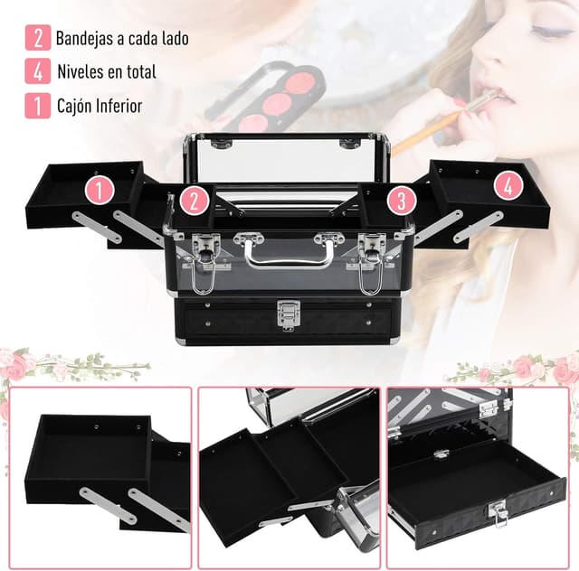 Thumbnail 5 de HOMCOM Maletín Organizador de Maquillaje