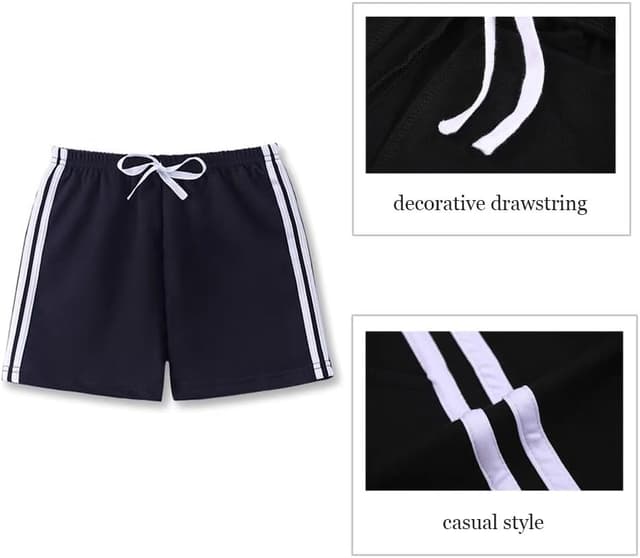 Detalle 2 de FedMois 3er Pack Kinder Jungen Shorts aus Baumwolle (3er Set)