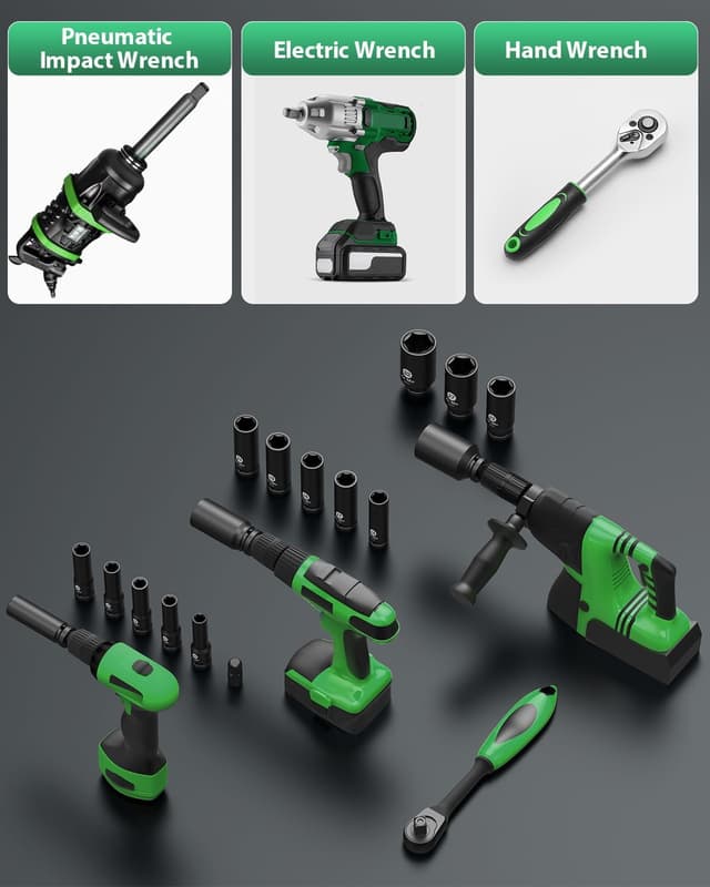 Detalle 2 de Ginour Impact Socket Set 1/2 inch 17pc