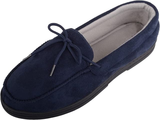 Detalle de Absolute Footwear Slip On Moccasin Slippers